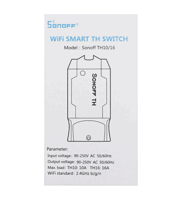 sonoff th16 diy 16a smart home wifi temperature humidity thermostat app remote control switch