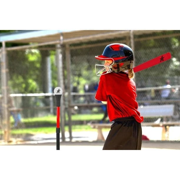 future stars tee ball combo set with height adjustable tee, 24" foam bat and foam baseball 3+, 3pc set