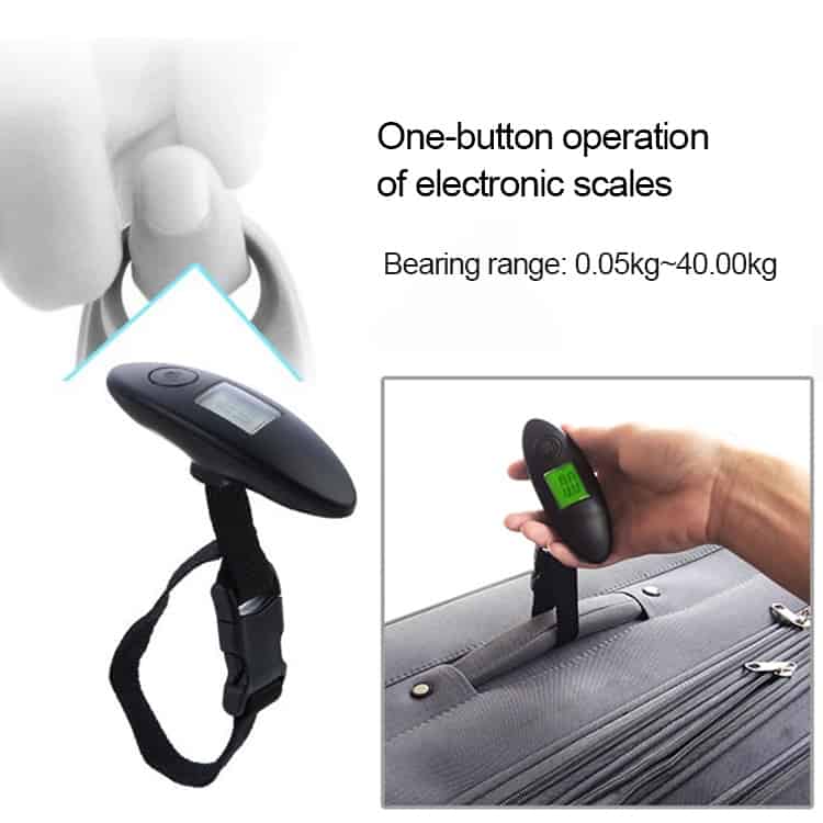 100g digital electronic luggage scale lcd portable travel suitcase bag scale hanging scale capacity 40kg