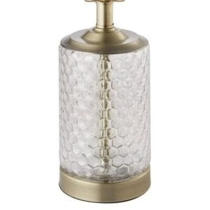 hometrends table lamp 13.2" brass accents