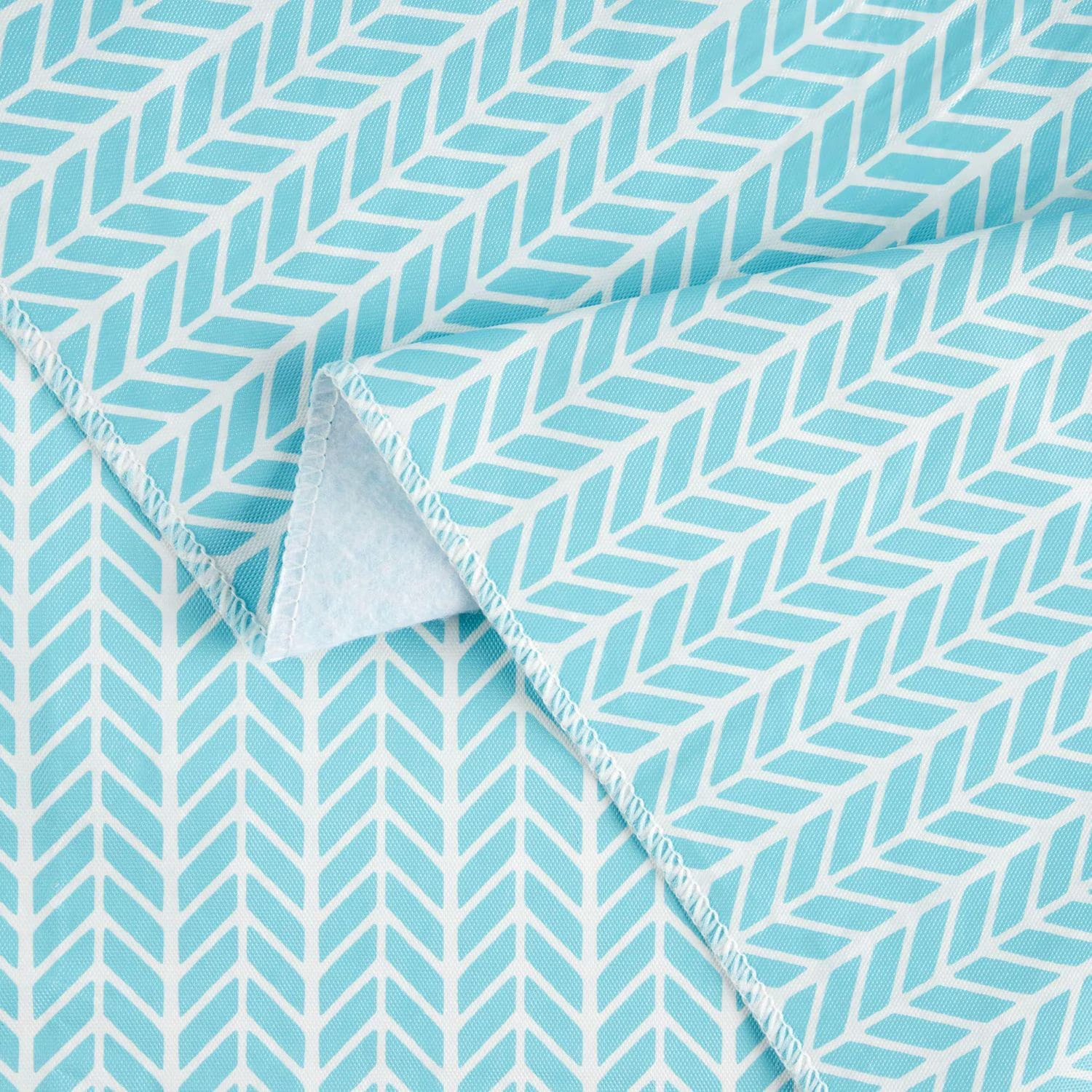 home trends herringbone peva tablecloth, 52" x 70" 100% peva vinyl