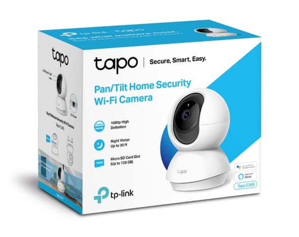 tp link pan/tilt home security wi fi camera tapo c200