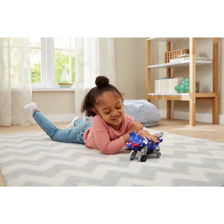 vtech switch and go triceratops roadster transforming blue dino crasher