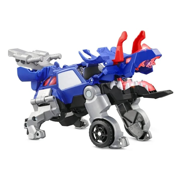 vtech switch and go triceratops roadster transforming blue dino crasher