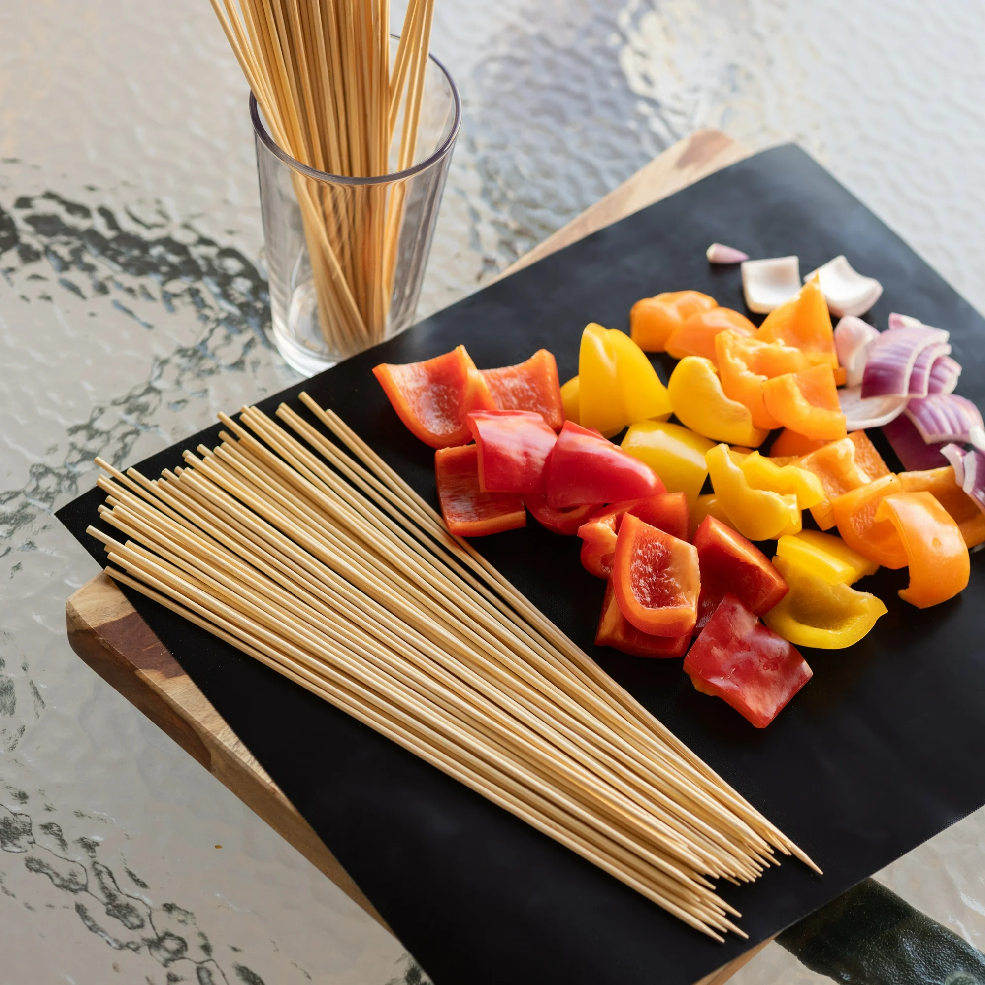 expert grill bamboo skewers for grilling, 50 count