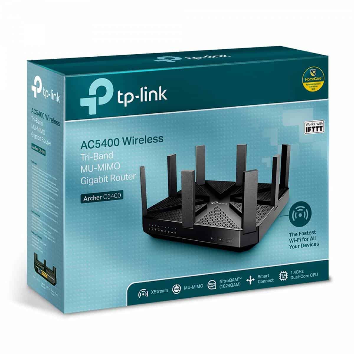 tp link ac5400 wireless tri band mu mimo gigabit router archer c5400