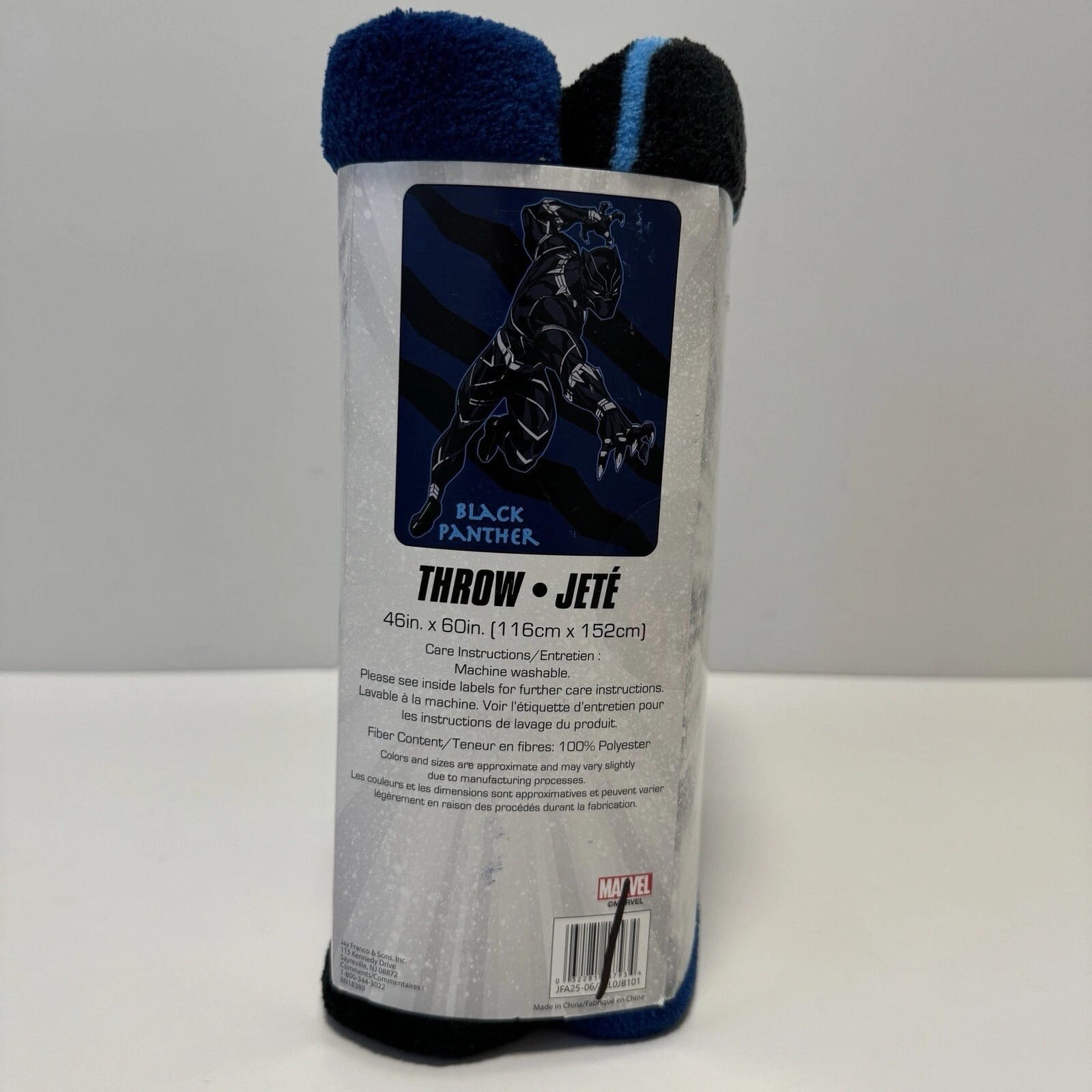 marvel avengers black panther throw super soft 46” x 60”