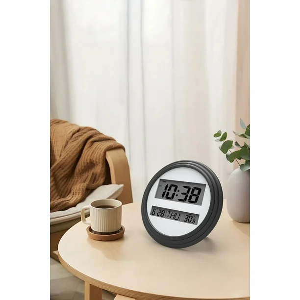 home trends black digital wall clock, home trends pl black digital clock