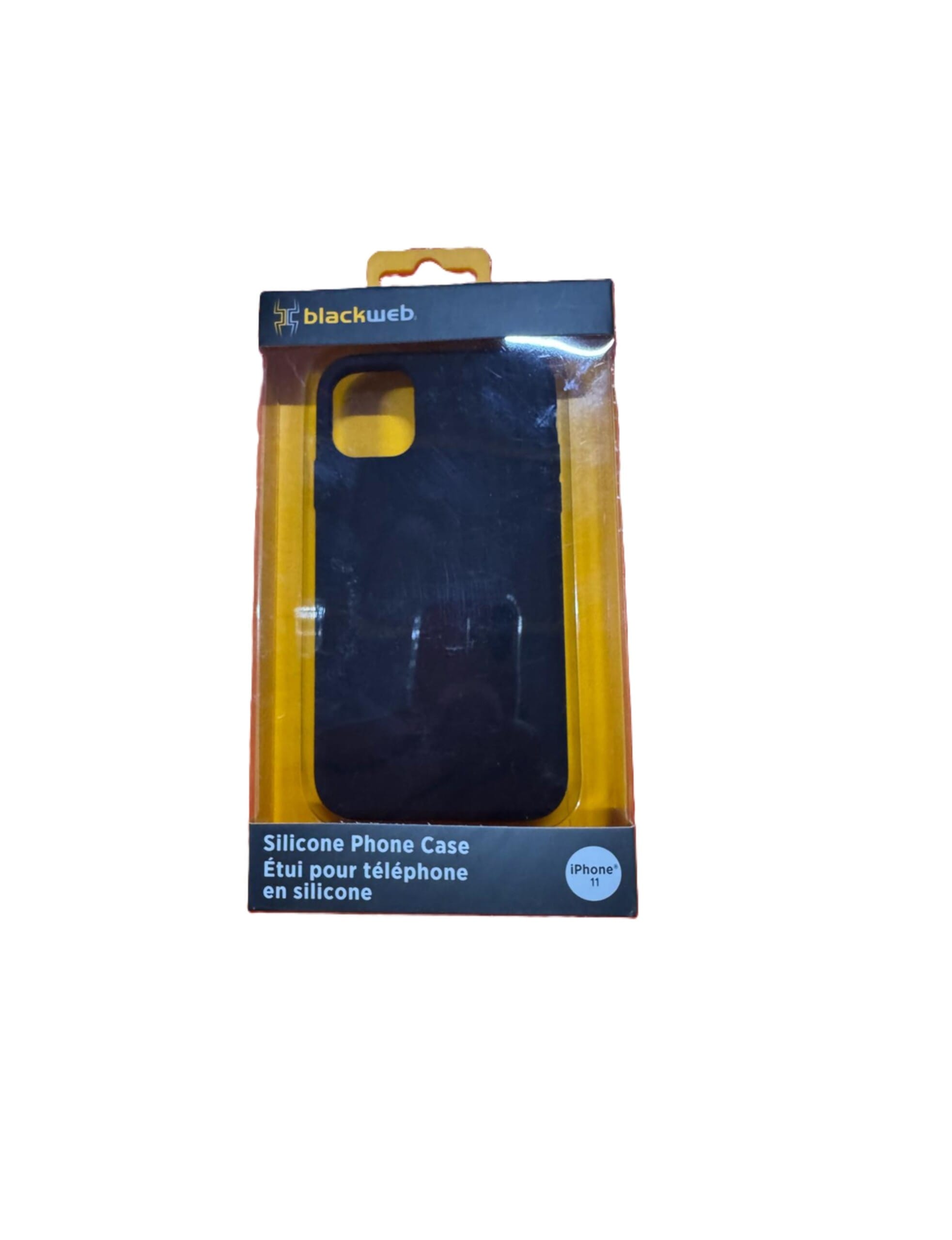 blackweb silicone phone case iphone 11 black