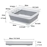 mekbok collapsible dish drying rack portable dish drainer dinnerware organizer kitchen rv campers storage gray