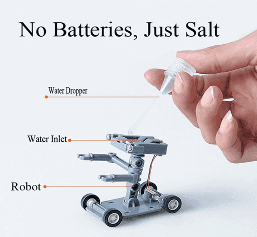 DIY Intelligent Toy Saltwater Powered Robot Set