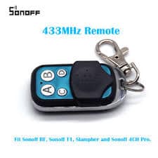sonoff control key 433mhz remote control 4 channel wireless smart rf control electric gate door smart remote fob controller