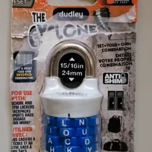 dudley cyclone set your own combination lock letter combination vertical