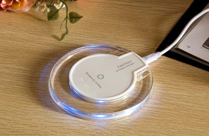 5V 1A Output Qi Standard Ultra-thin Wireless Charger with Charging Indicator, Support QI Standard Phones