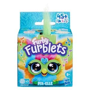 furby furblets pix elle gamer mini electronic plush toy for girls & boys 6+