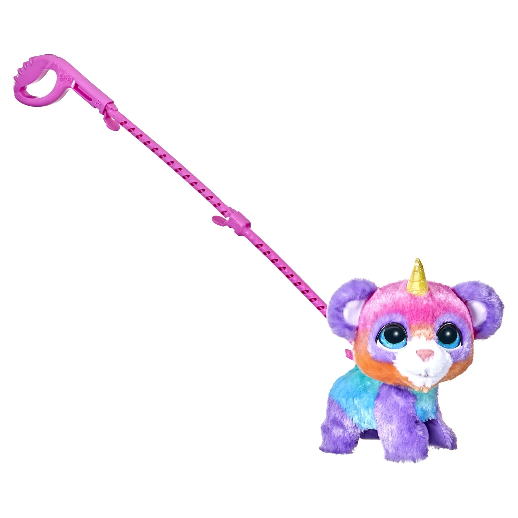 furreal walkalots multicolor pandacorn plush interactive toy, electronic pet