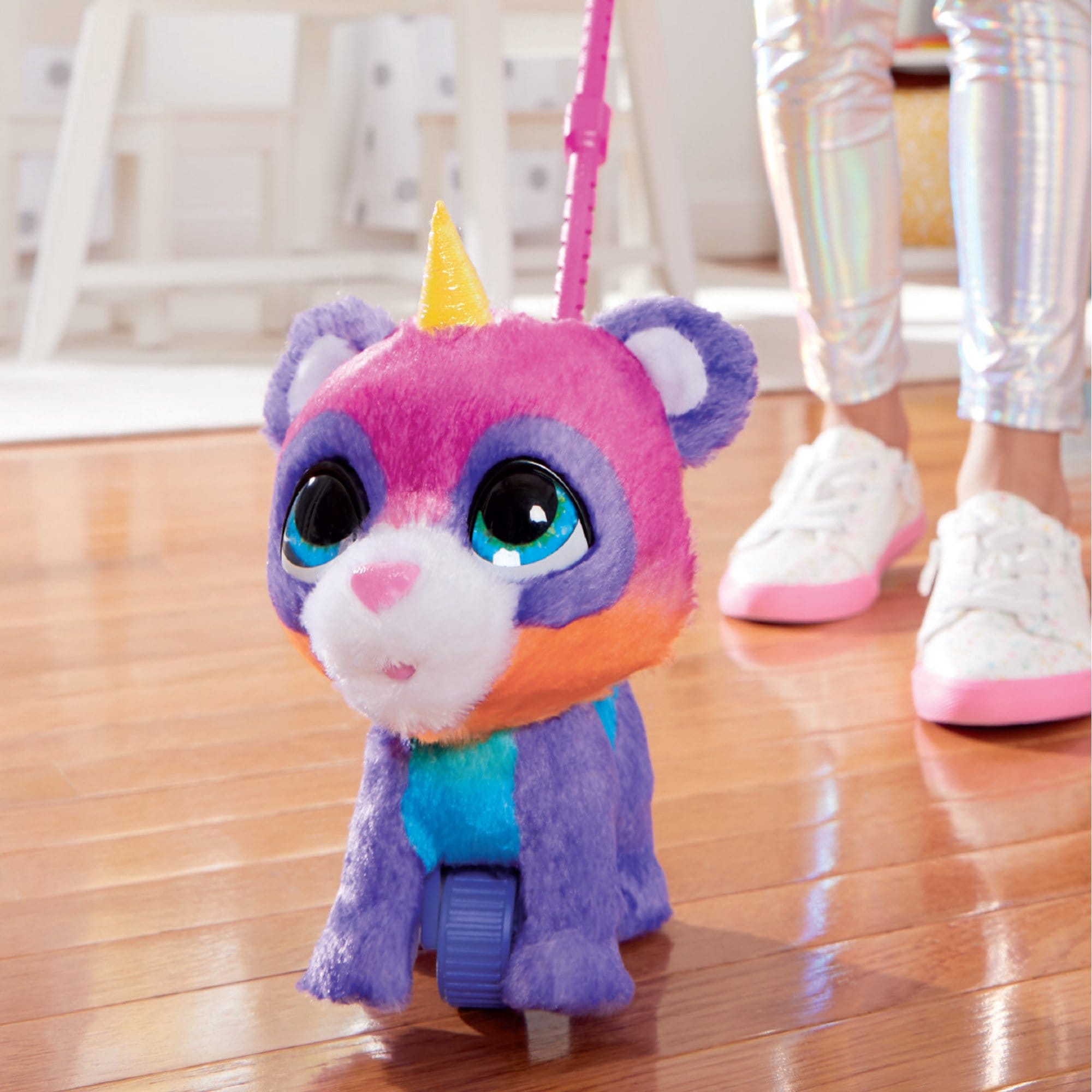 furreal walkalots multicolor pandacorn plush interactive toy, electronic pet