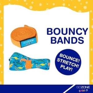 gozone kids x light dino printed bounce bands – blue/orange