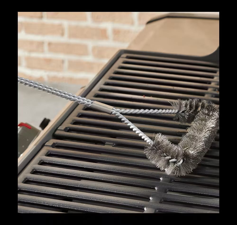grill brushes 3 sided britle brush
