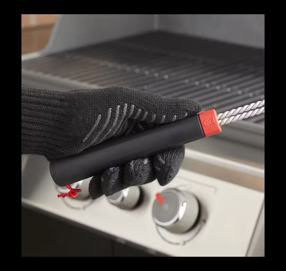 grill brushes 3 sided britle brush