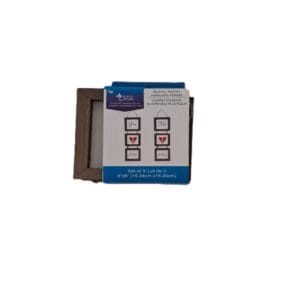 north shore rustic wood hanging frame 6" x 6"