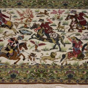 Carpet Genuine 100% Silk Handmade, Kashaan, Iran (size 100cmx150cm) - CPT12