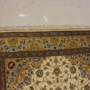carpet genuine 100% silk handmade kashaan, iran (size 135cmx220cm) cpt27