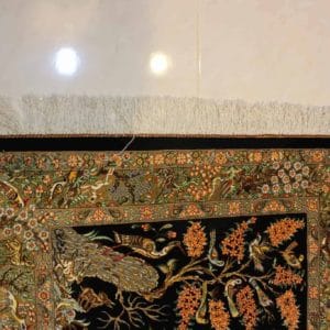 carpet genuine 100% silk handmade, iran (size 80cmx120cm) cpt38