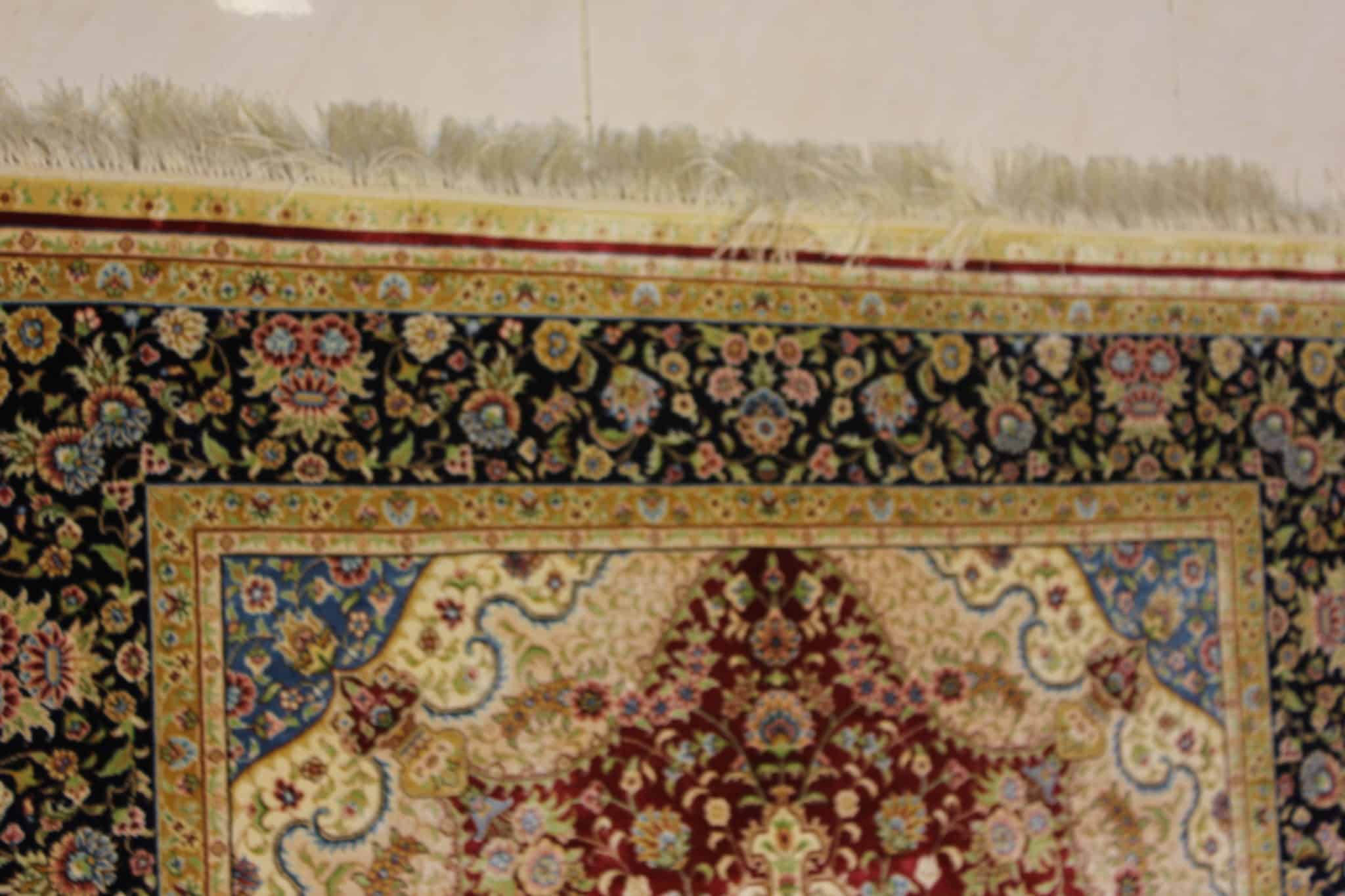 carpet genuine 100% silk handmade, china (size 120cmx180cm) cpt40