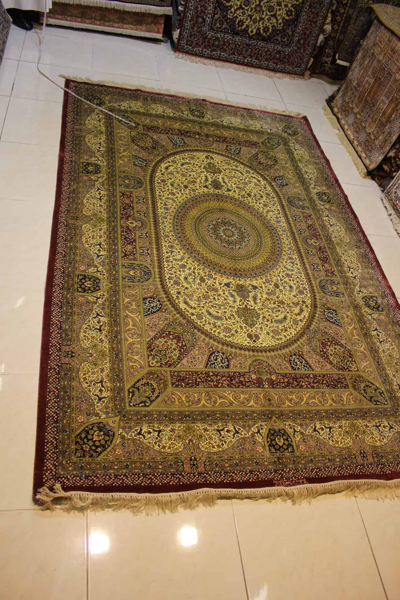 carpet genuine 100% silk handmade, china (size 180cmx280cm) cpt42