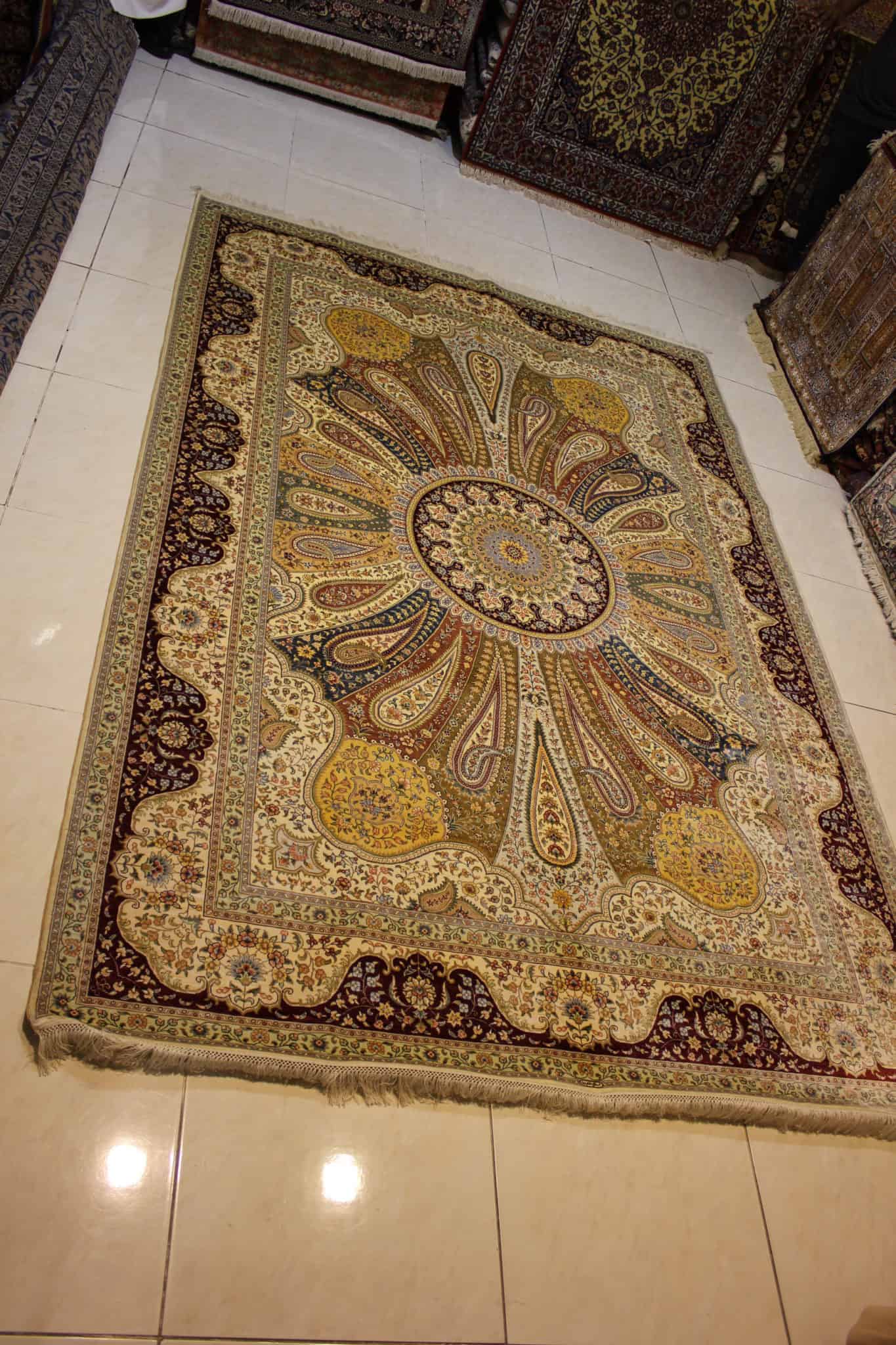 carpet genuine 100% silk handmade, china (size 180cmx280cm) cpt43