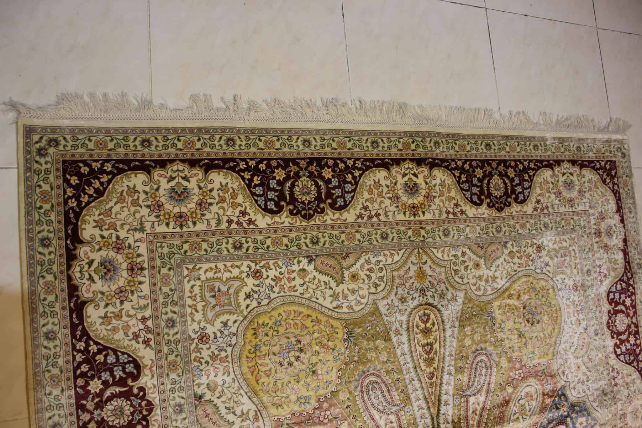 carpet genuine 100% silk handmade, china (size 180cmx280cm) cpt43