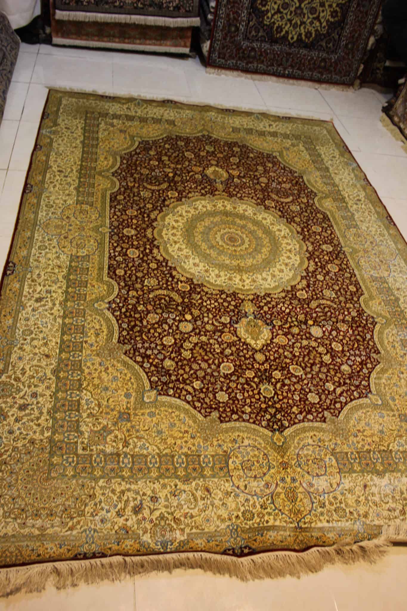 carpet genuine 100% silk handmade, china (size 180cmx280cm) cpt44
