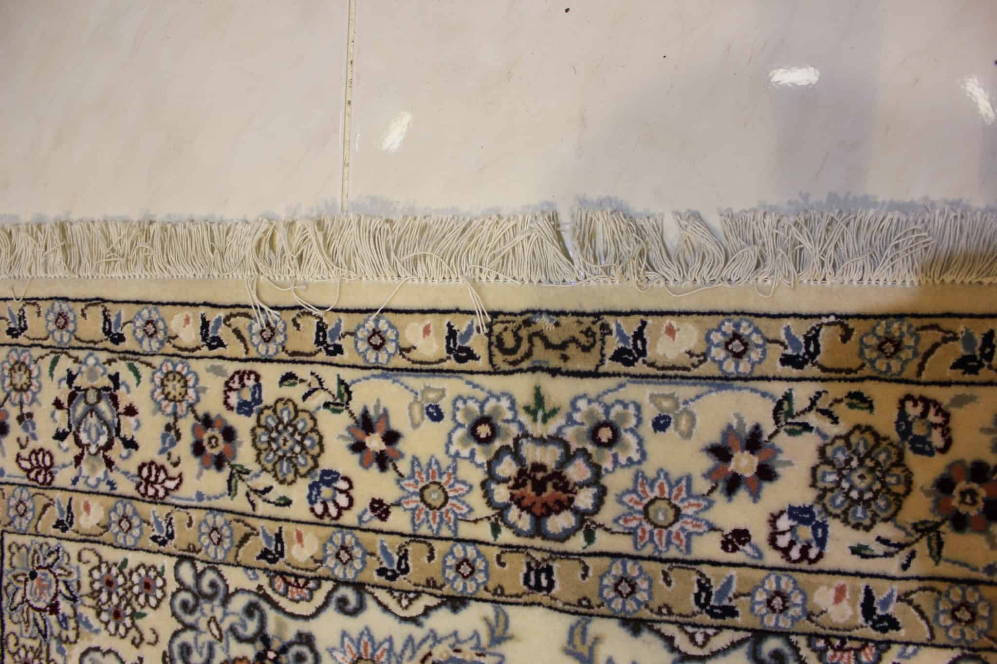 carpet genuine 20% silk, 80% wool, handmade, iran (size 130cmx200cm) cpt45