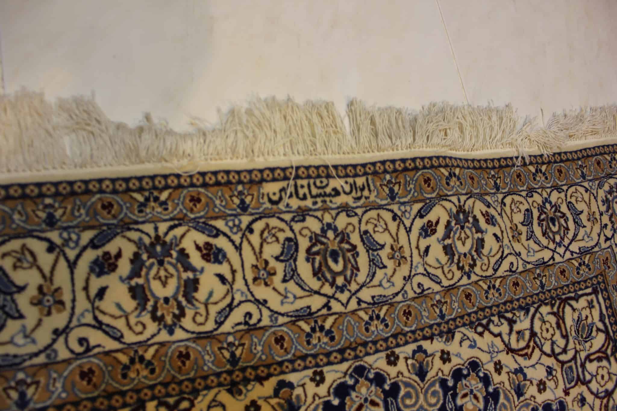 carpet genuine 20% silk, 80% wool, handmade, iran (size 130cmx200cm) cpt47