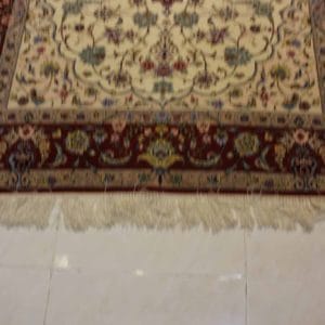 carpet genuine 50% silk, 50% wool, handmade, asfahan, iran (size 110cmx150cm) cpt51