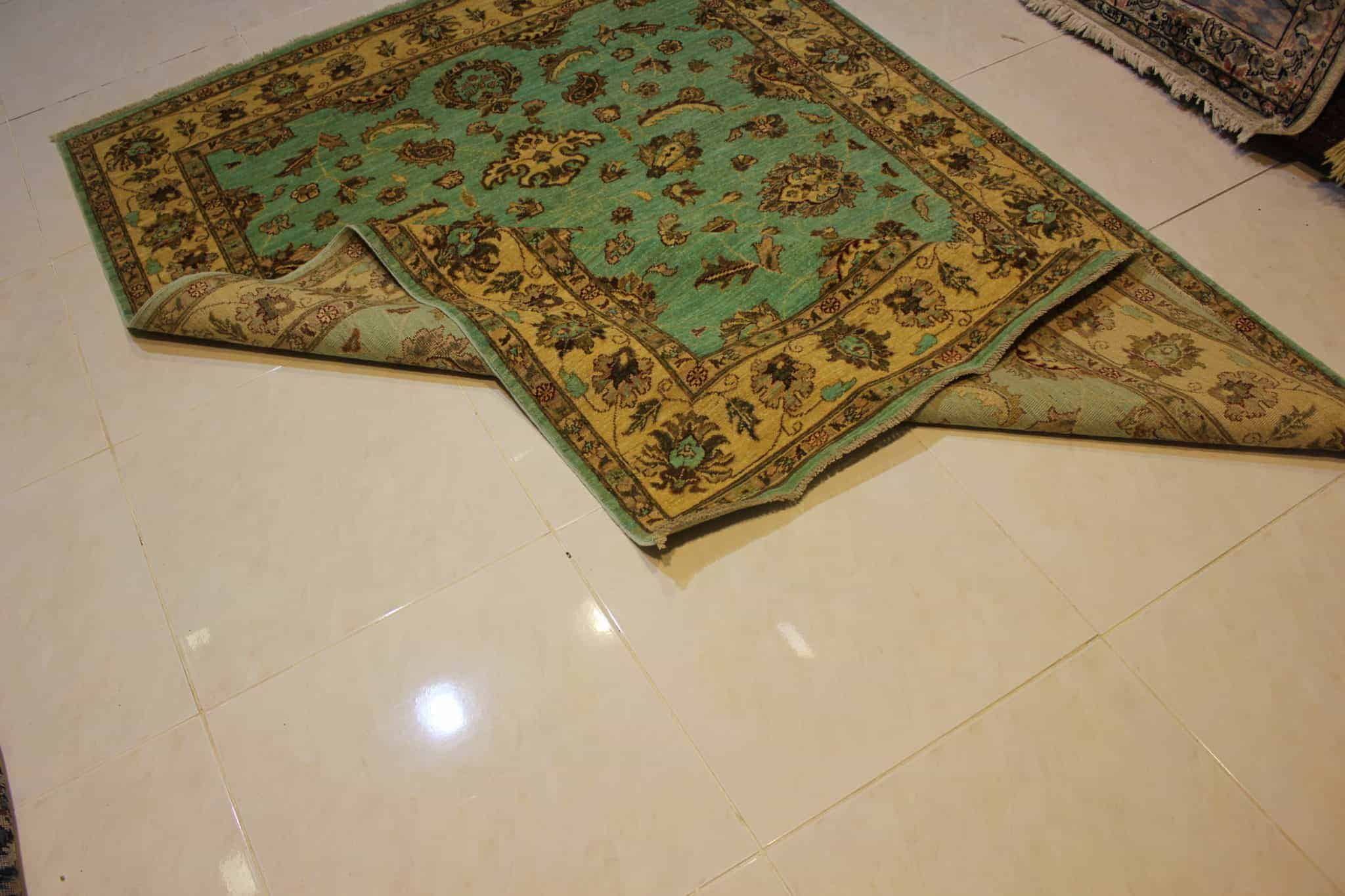 carpet genuine industrial silk, handmade, indian (size 100cmx150cm) cpt56