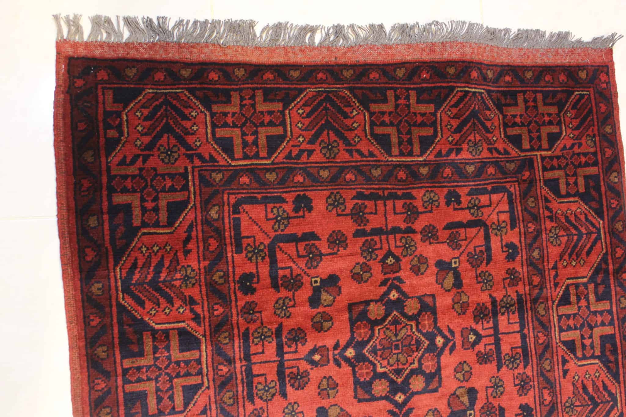 carpet genuine 100% wool, handmade, afghani (size 150cmx200cm) cpt59