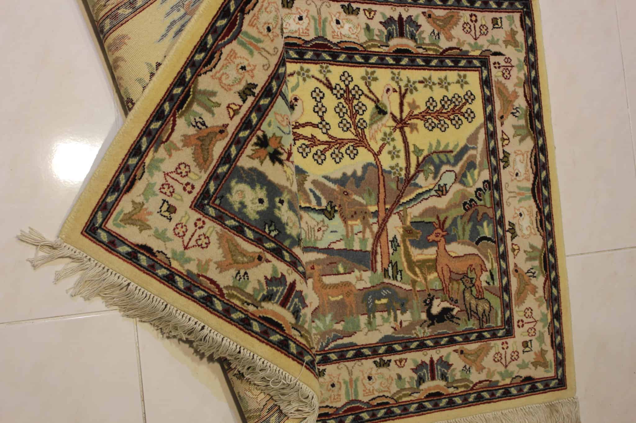 carpet genuine 100% wool, handmade, belgium (size 150cmx200cm) cpt64