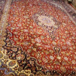carpet genuine 100% silk wool mixed, handmade, kashaan, iran (size 300cmx400cm) cpt80