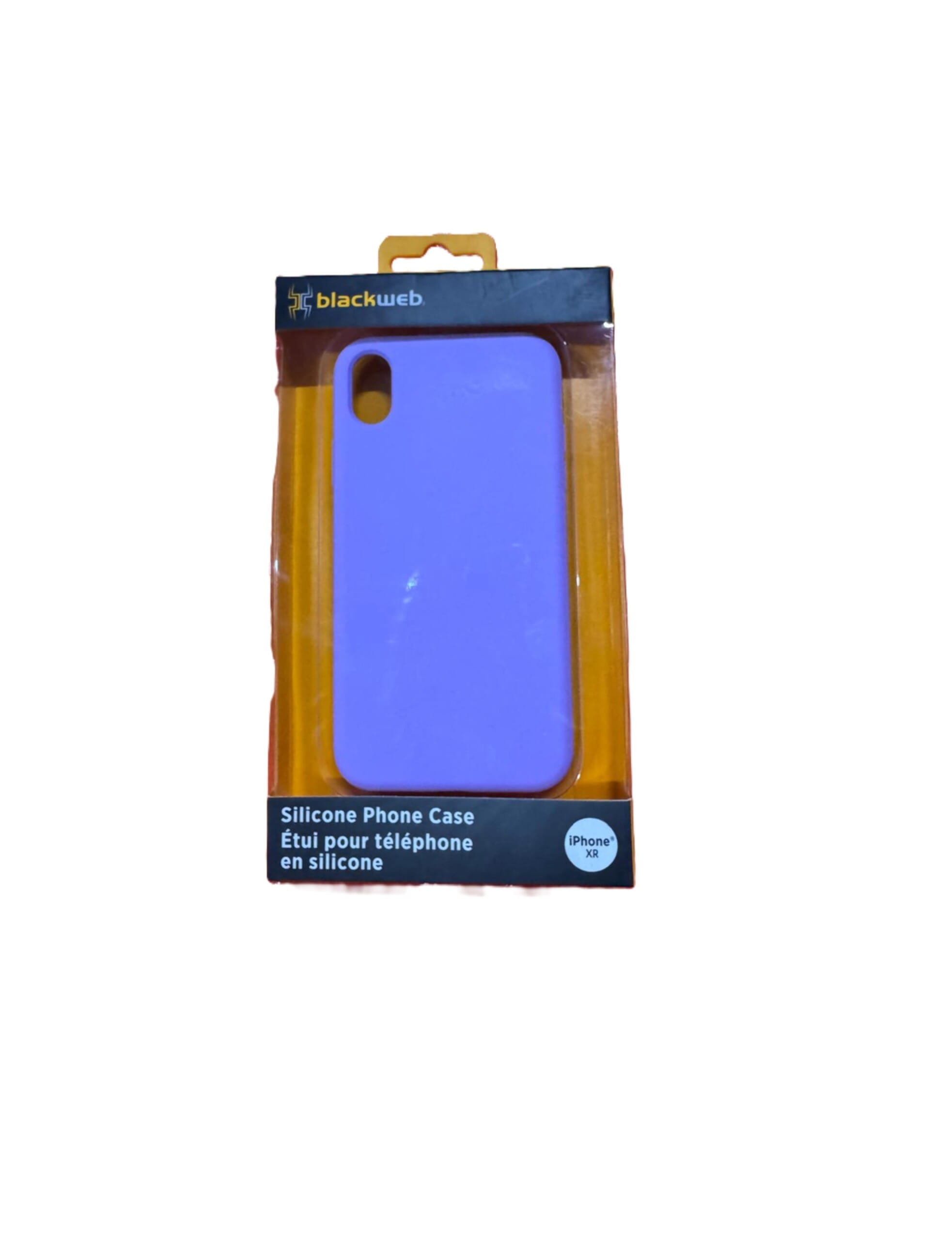 blackweb silicone phone case iphone xr purple