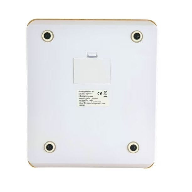 accuchef bamboo kitchen scale 11lb/5kg capacity