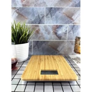 accuchef bamboo kitchen scale 11lb/5kg capacity
