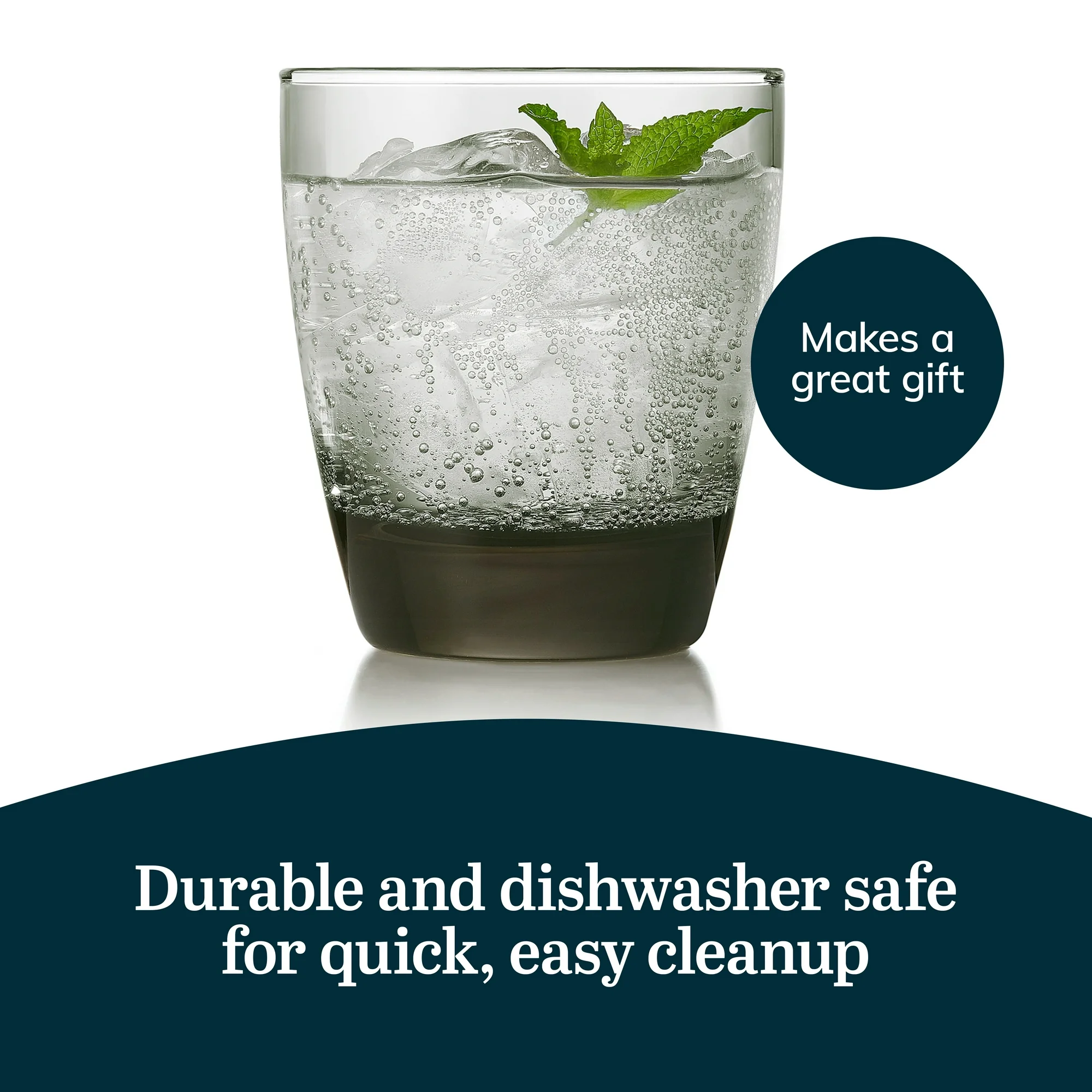 libbey durham smoke double old fashioned glasses