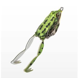 lunkerhunt frog lure for bass fishing | pocket frog lure 1.75 inch | topwater fishing lures with weedless hooks for trout, pike in saltwater and fresh water