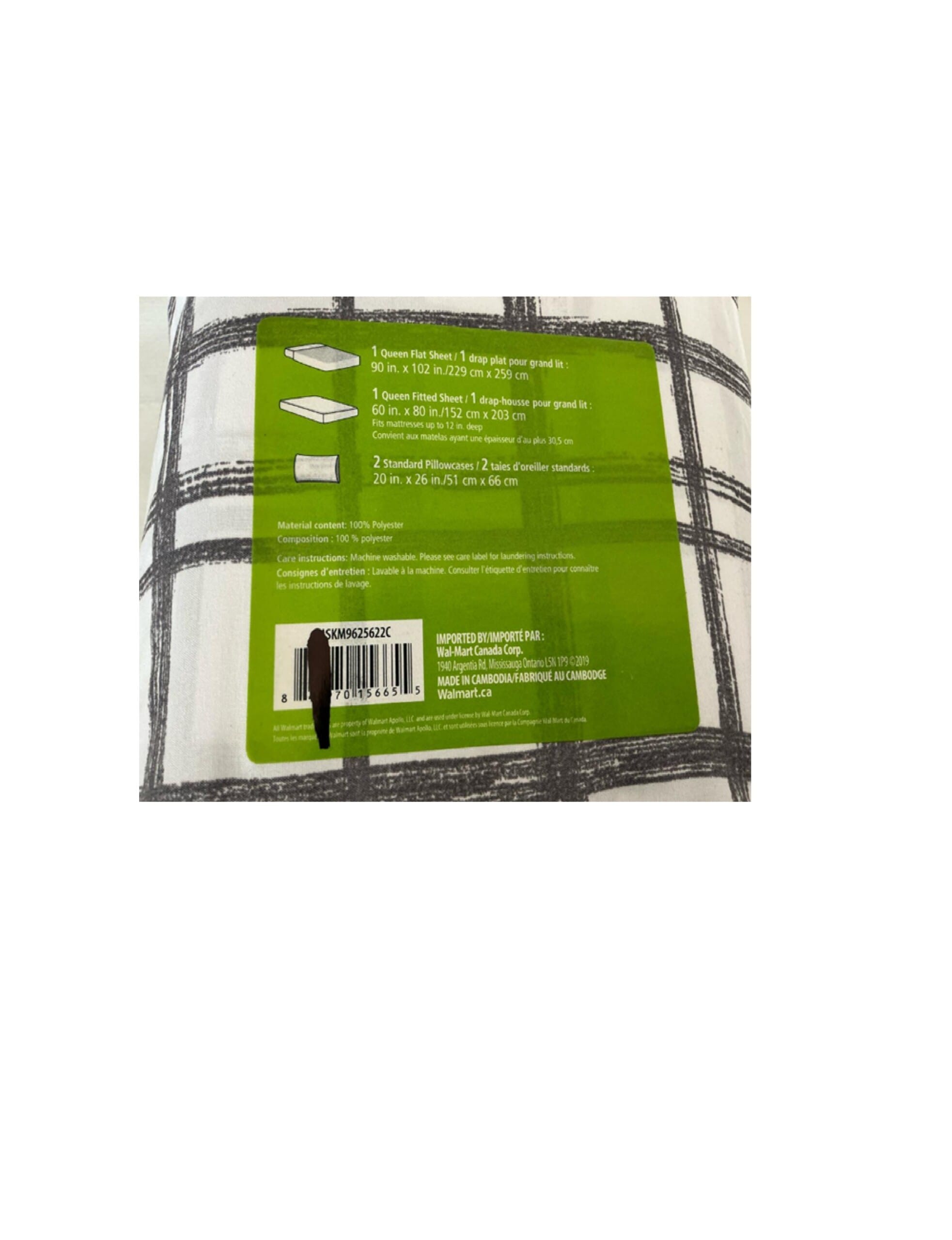 mainstays kids printed soft microfiber queen sheet set 90" x 102 "