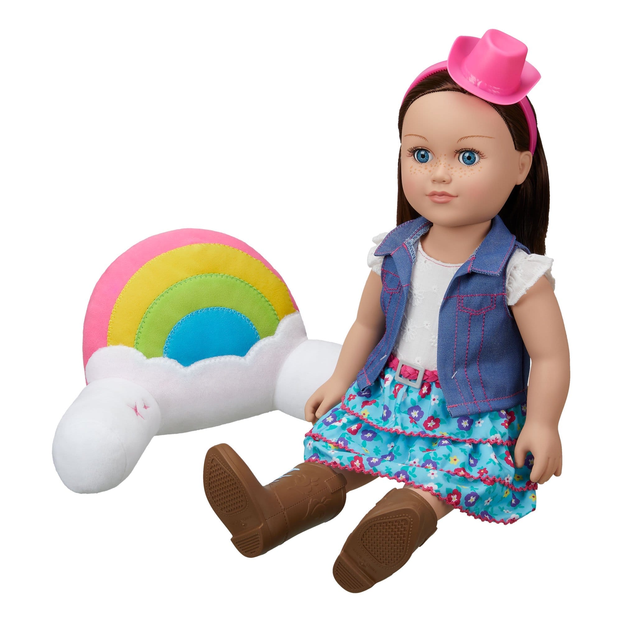 my life as rainbow lounge pillow for 18 inch dolls