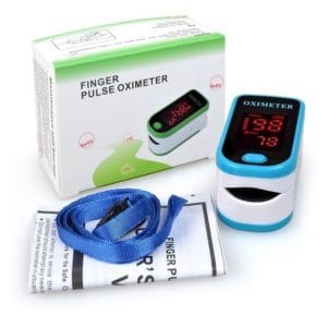finger pulse oximete led hd display portable oximeter medical equipment blood oxygen monitor pulse oximeter(blue)