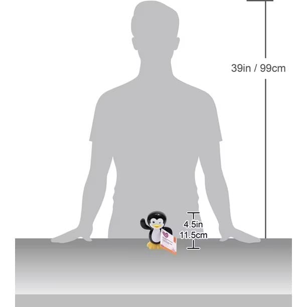 speedy swimming penguin