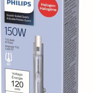 philips 112136 halogen 150w t3 quartz light bulb clear 79mm
